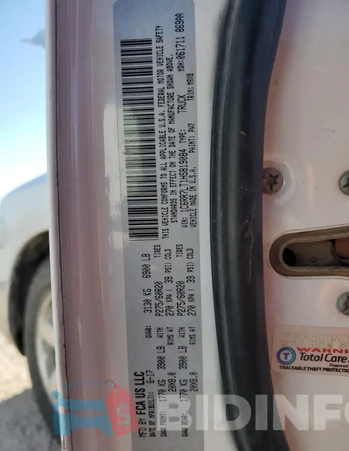 1C6RR7LT1HS819084 Photo# 12