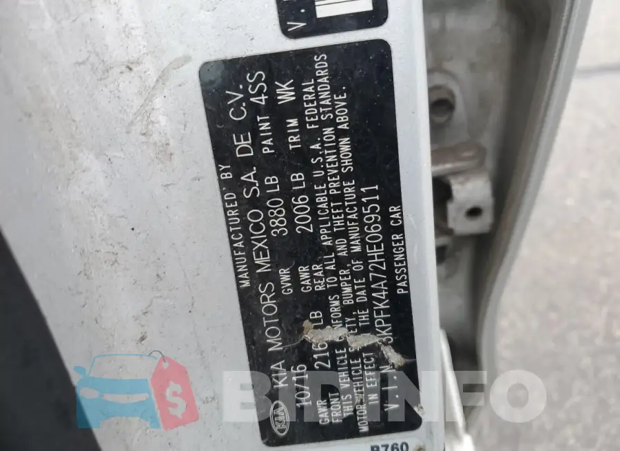 3KPFK4A72HE069511 Photo# 12