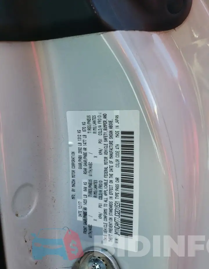 JM1NDAM77J0201631 Photo# 12