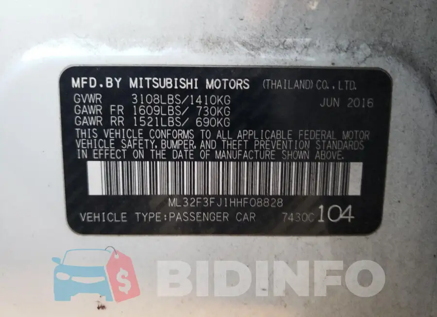 ML32F3FJ1HHF08828 Photo# 13