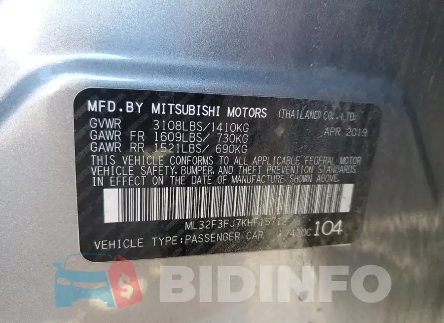ML32F3FJ7KHF15712 Photo# 12