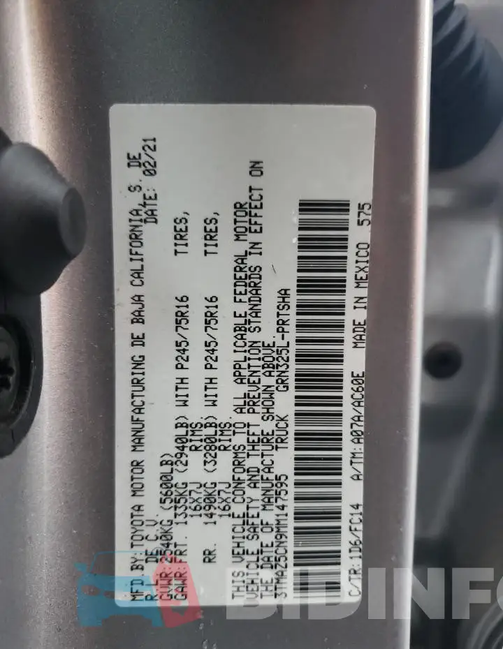 3TMAZ5CN9MM147595 Photo# 13
