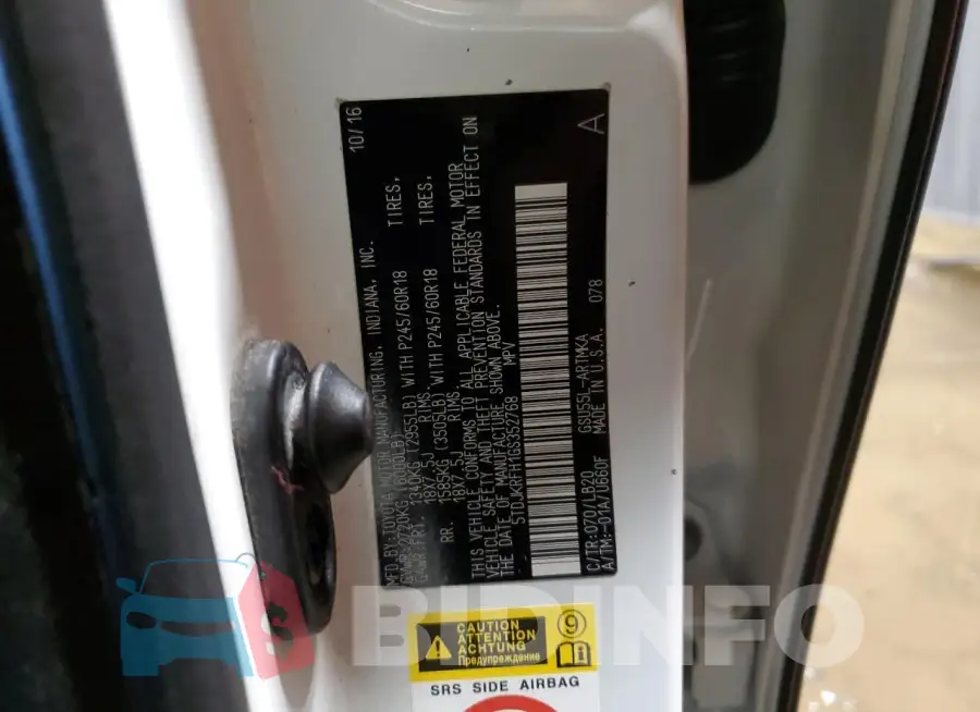 5TDJKRFH1GS352768 Photo# 13