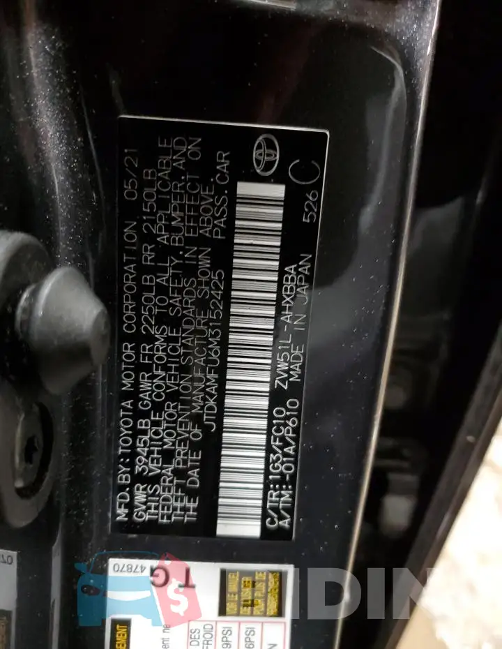 JTDKAMFU6M3152425 Photo# 12