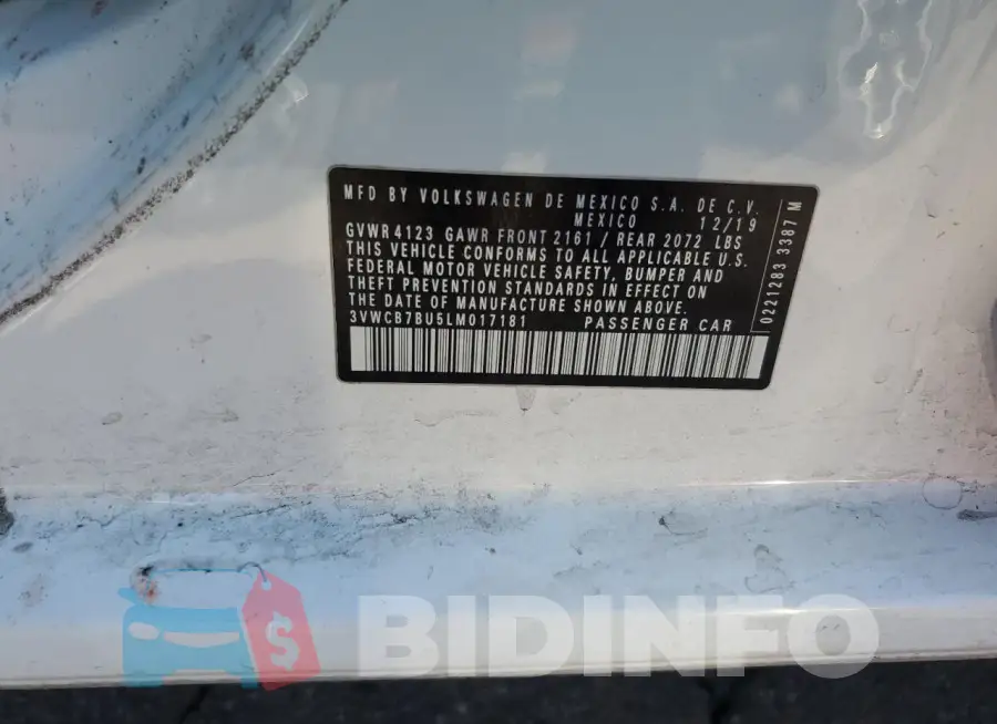 3VWCB7BU5LM017181 Photo# 12