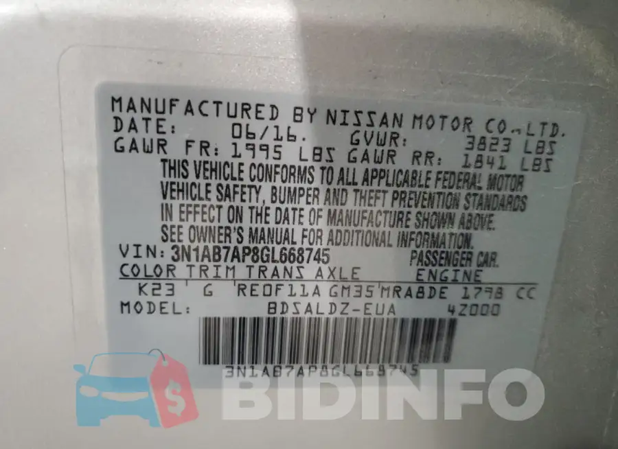 3N1AB7AP8GL668745 Photo# 12
