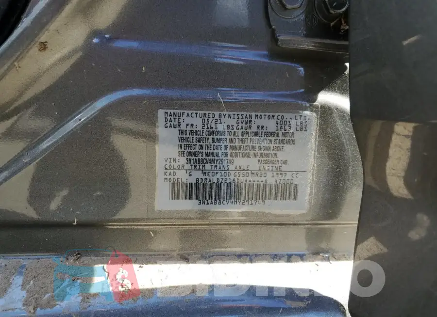 3N1AB8CV4MY291749 Photo# 12