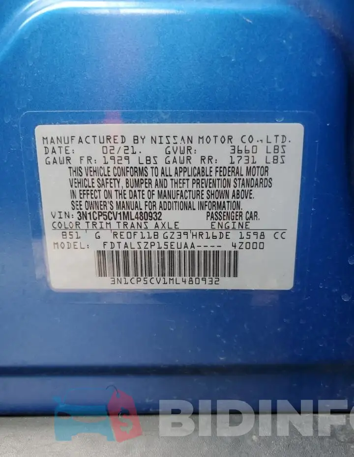 3N1CP5CV1ML480932 Photo# 12