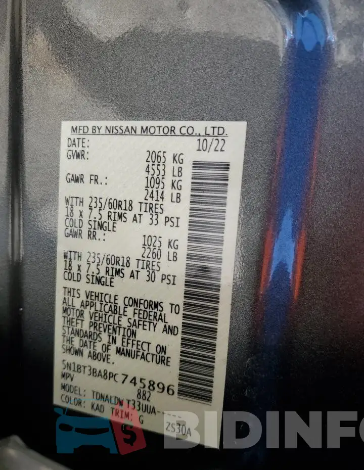 5N1BT3BA8PC745896 Photo# 12