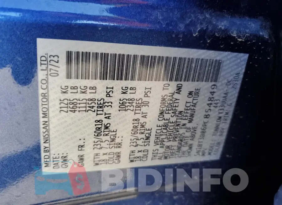 5N1BT3BB6PC854849 Photo# 12