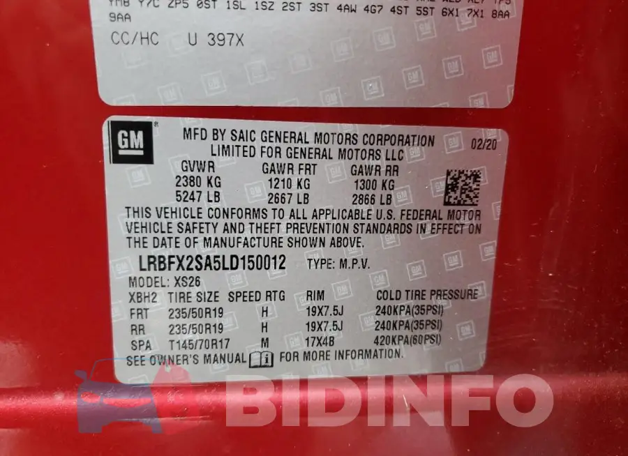 LRBFX2SA5LD150012 Photo# 13