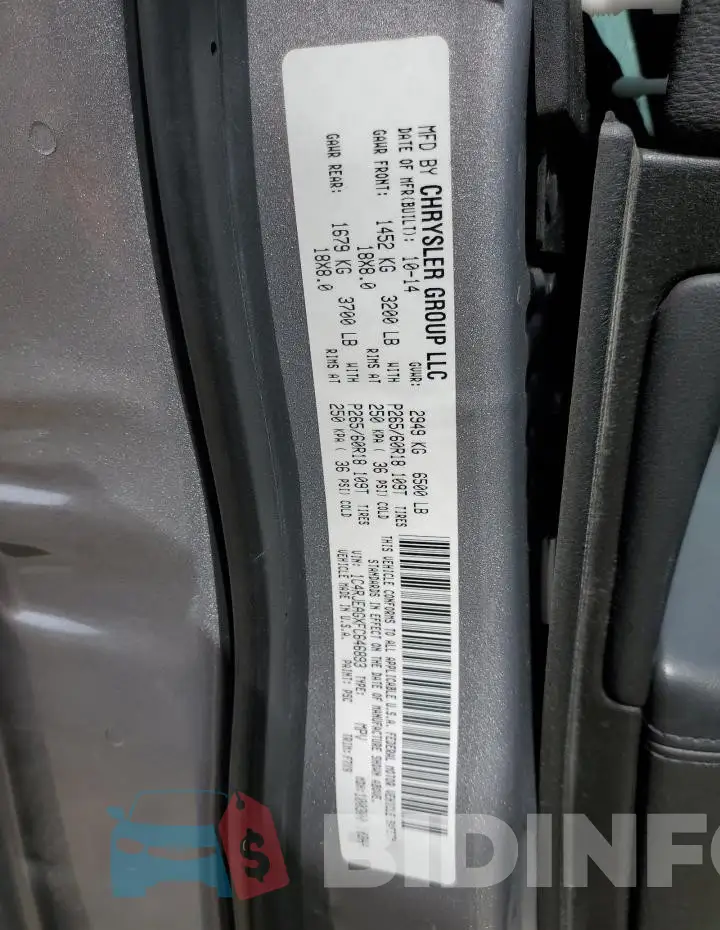 1C4RJEAGXFC646893 Photo# 13