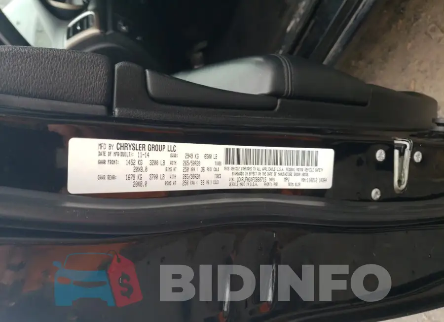 1C4RJFAG4FC660715 Photo# 14