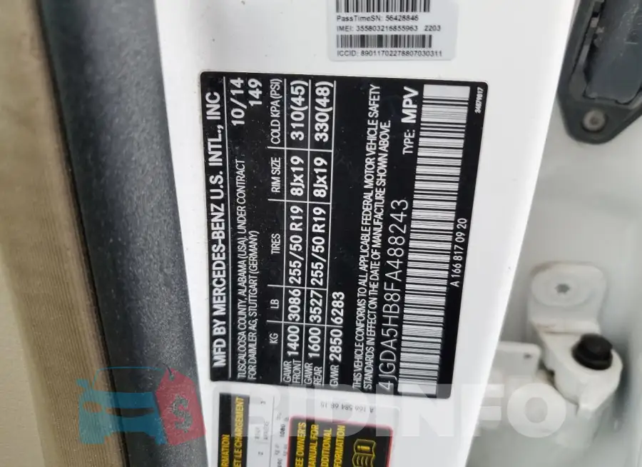4JGDA5HB8FA488243 Photo# 13