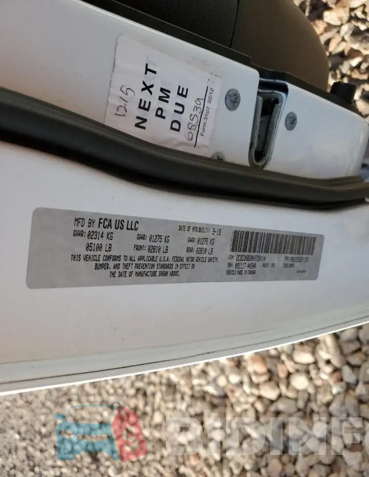 2C3CDXBG9KH720114 Photo# 13