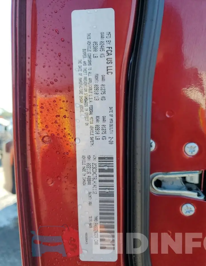 2C3CDXCT6LH141112 Photo# 12