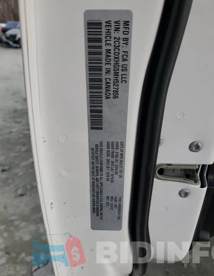 2C3CDXHG5MH527856 Photo# 13