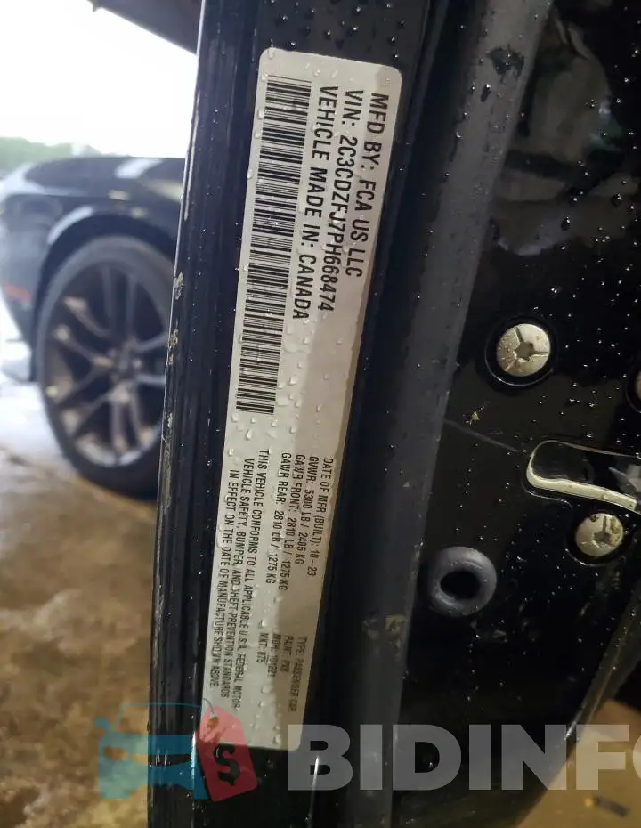 2C3CDZFJ7PH668474 Photo# 12
