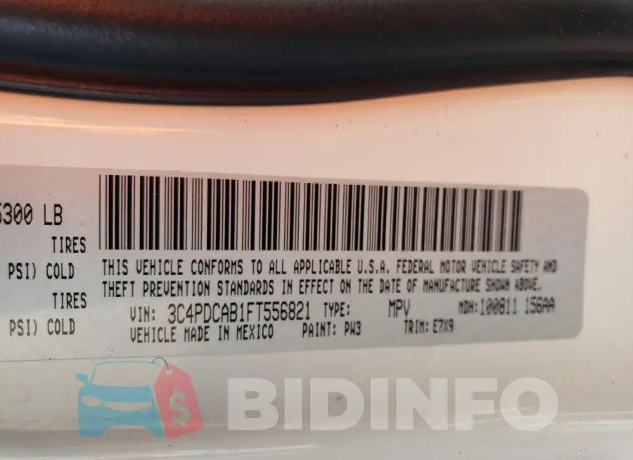 3C4PDCAB1FT556821 Photo# 14