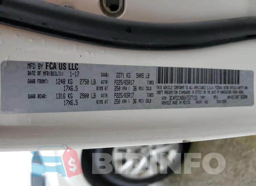 3C4PDCAB6HT577151 Photo# 13