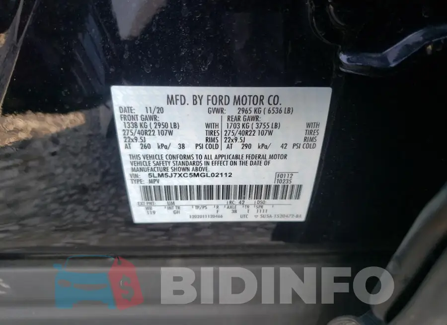 5LM5J7XC5MGL02112 Photo# 14