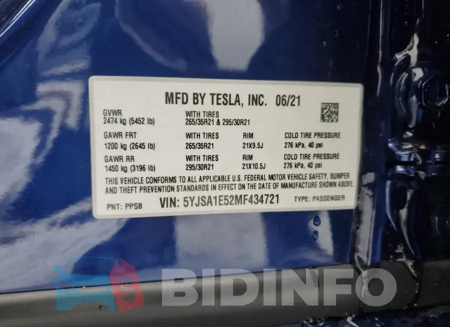 5YJSA1E52MF434721 Photo# 12