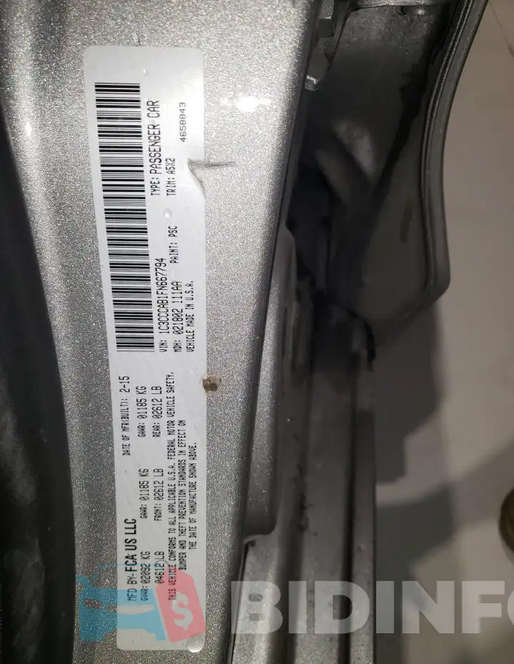 1C3CCCAB1FN667794 Photo# 12
