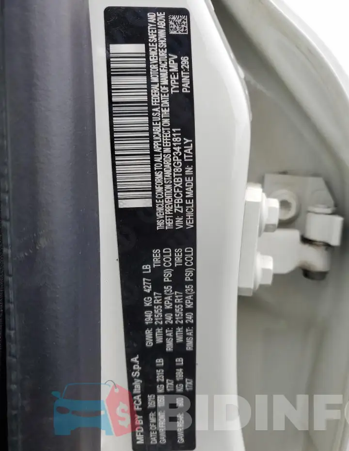 ZFBCFXBT8GP341811 Photo# 12