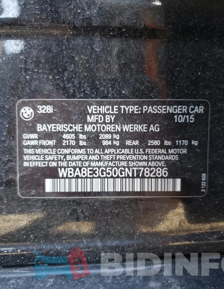 WBA8E3G50GNT78286 Photo# 12