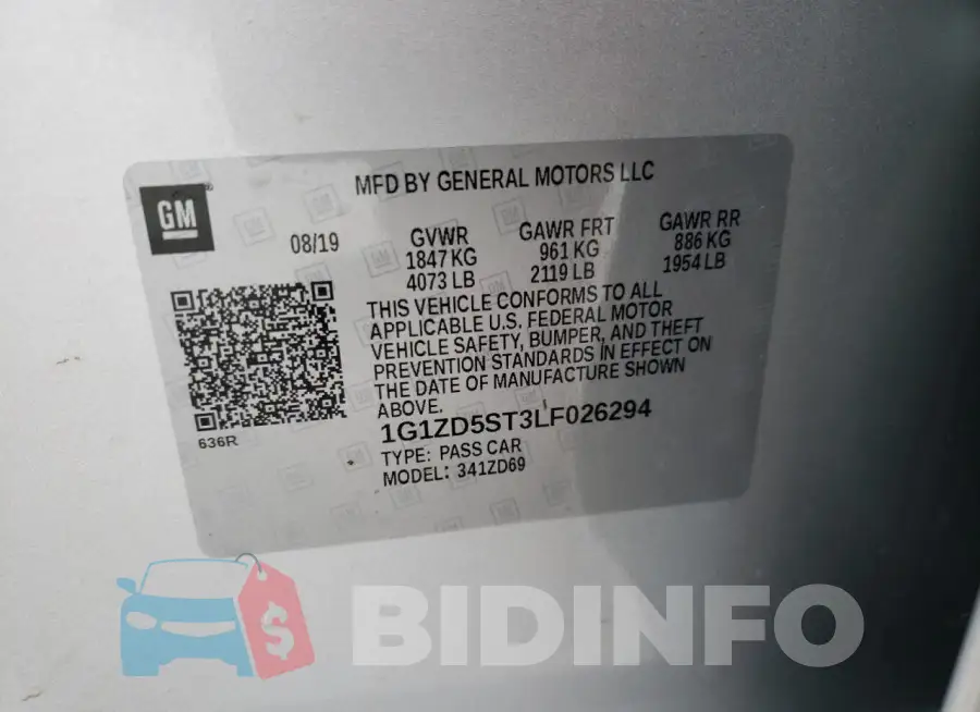 1G1ZD5ST3LF026294 Photo# 12
