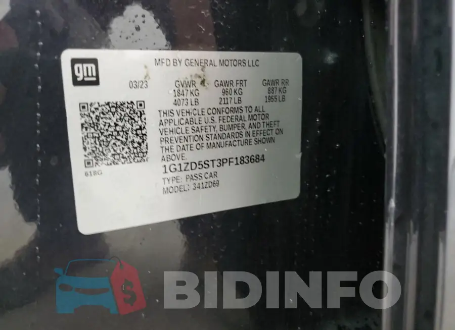 1G1ZD5ST3PF183684 Photo# 13