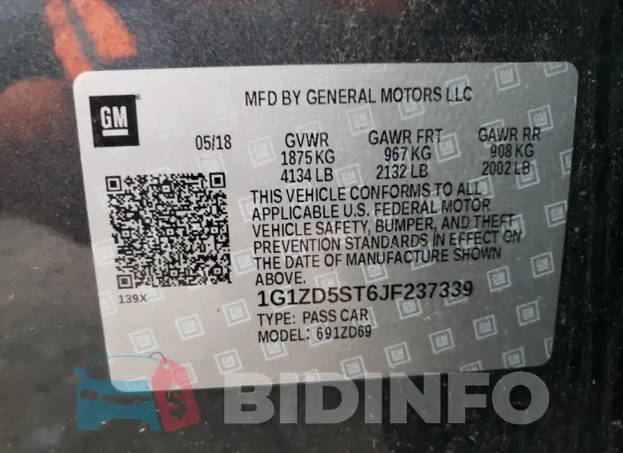 1G1ZD5ST6JF237339 Photo# 13