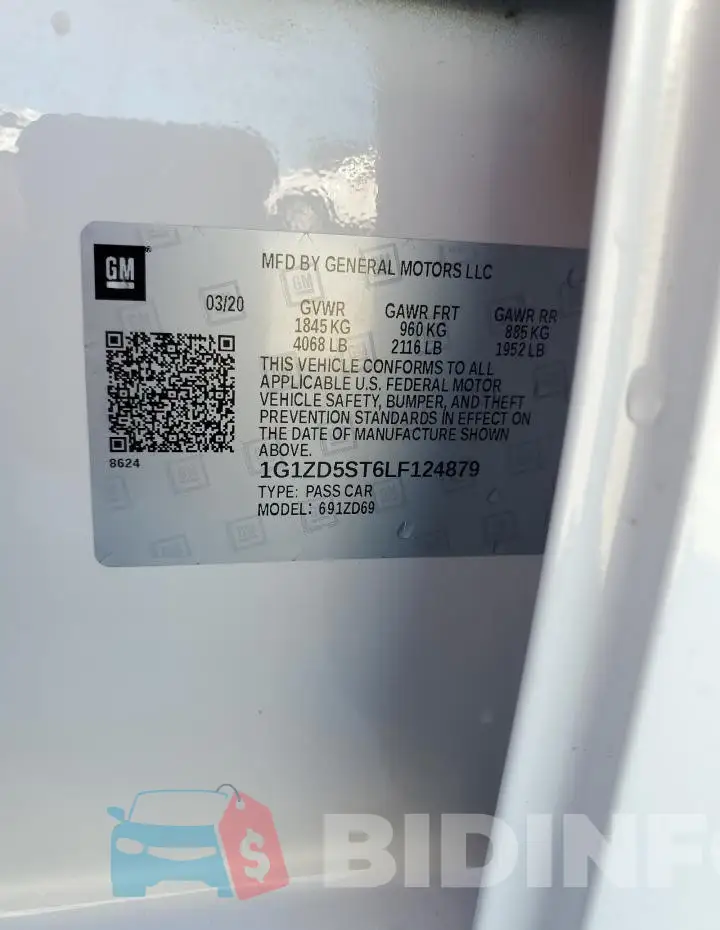 1G1ZD5ST6LF124879 Photo# 12