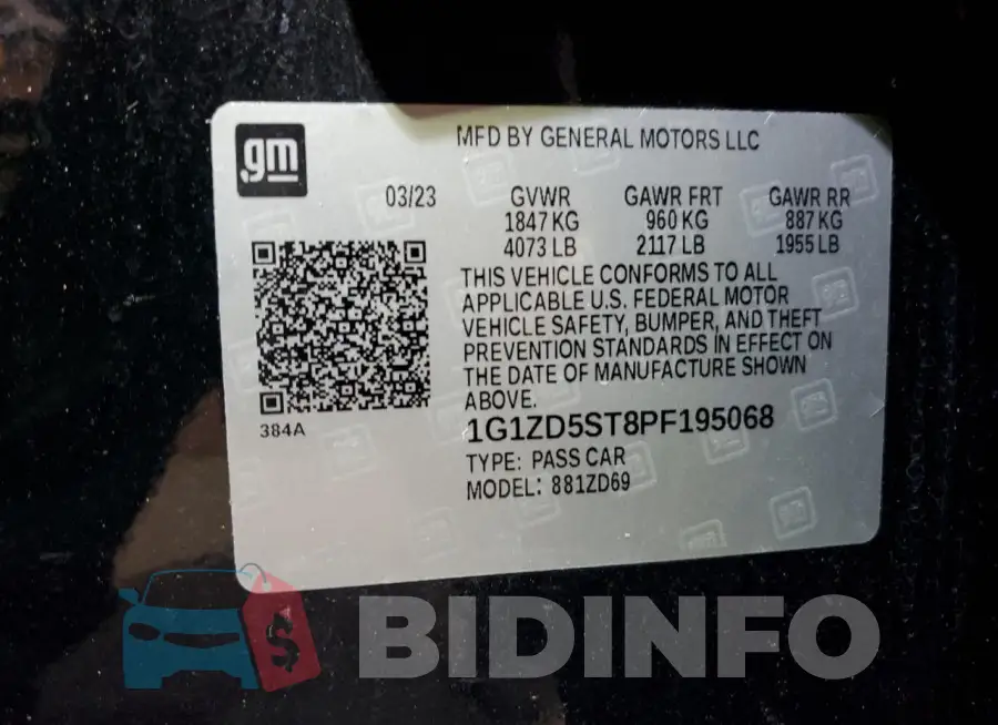 1G1ZD5ST8PF195068 Photo# 12