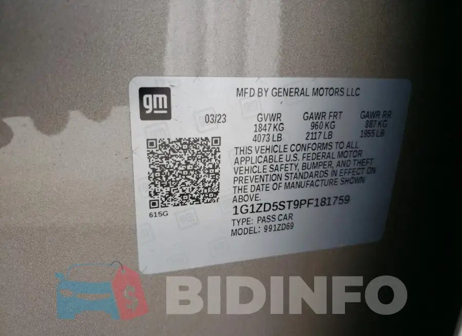 1G1ZD5ST9PF181759 Photo# 12