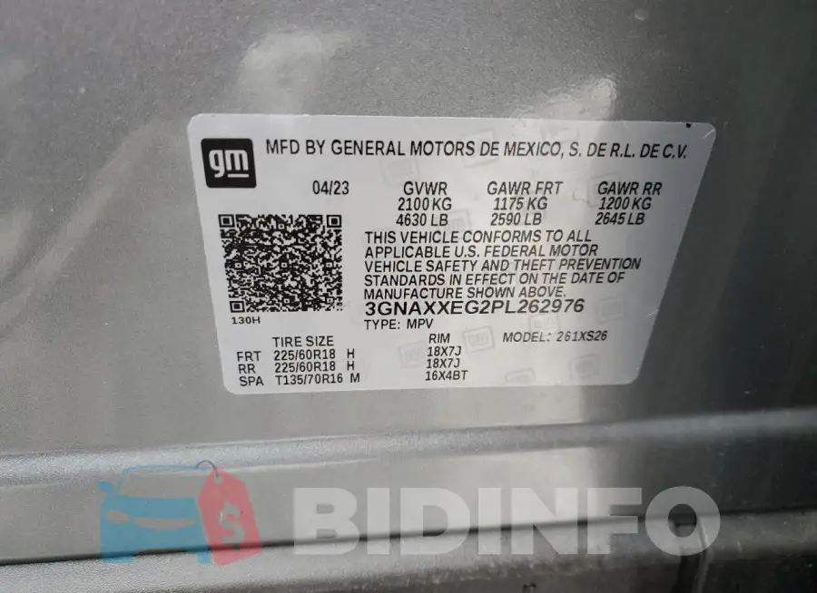 3GNAXXEG2PL262976 Photo# 13