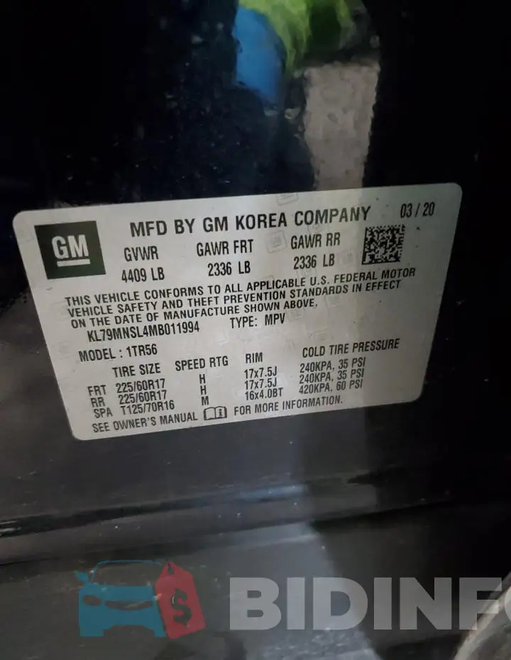 KL79MNSL4MB011994 Photo# 13