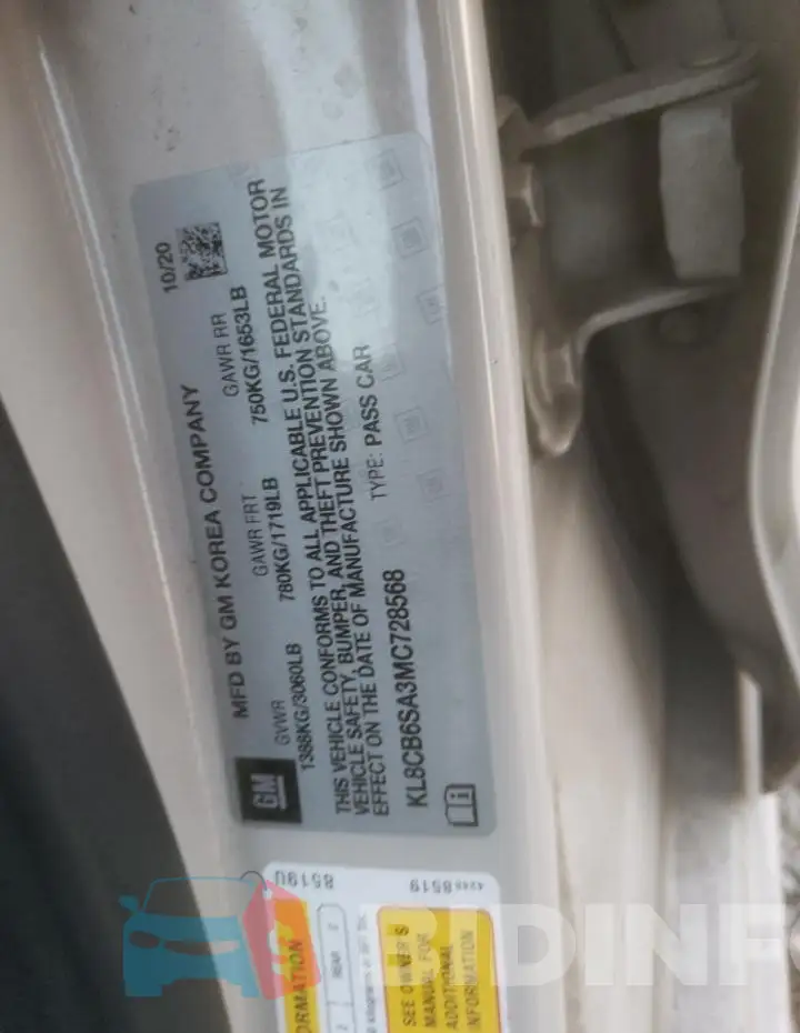 KL8CB6SA3MC728568 Photo# 12
