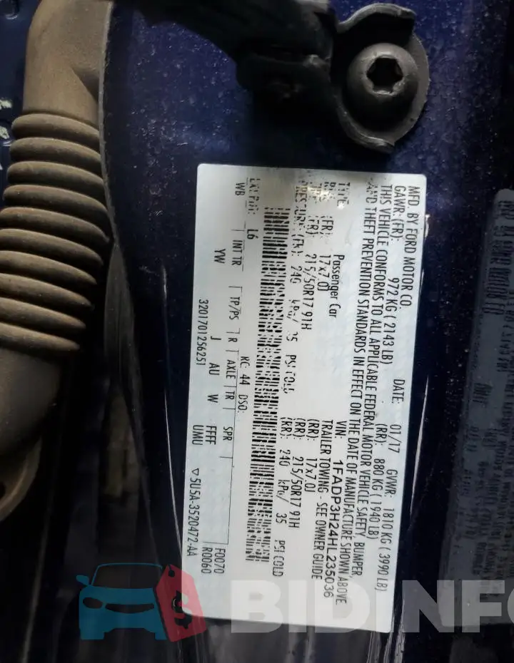 1FADP3H24HL235036 Photo# 12