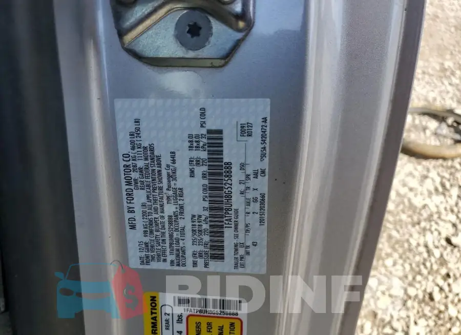 1FATP8UH8G5258888 Photo# 12