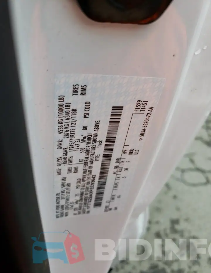 1FT7X2BAXPEC93642 Photo# 12