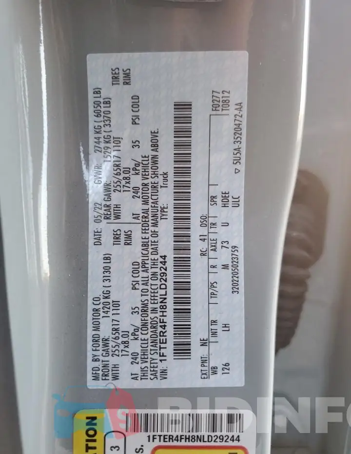 1FTER4FH8NLD29244 Photo# 12