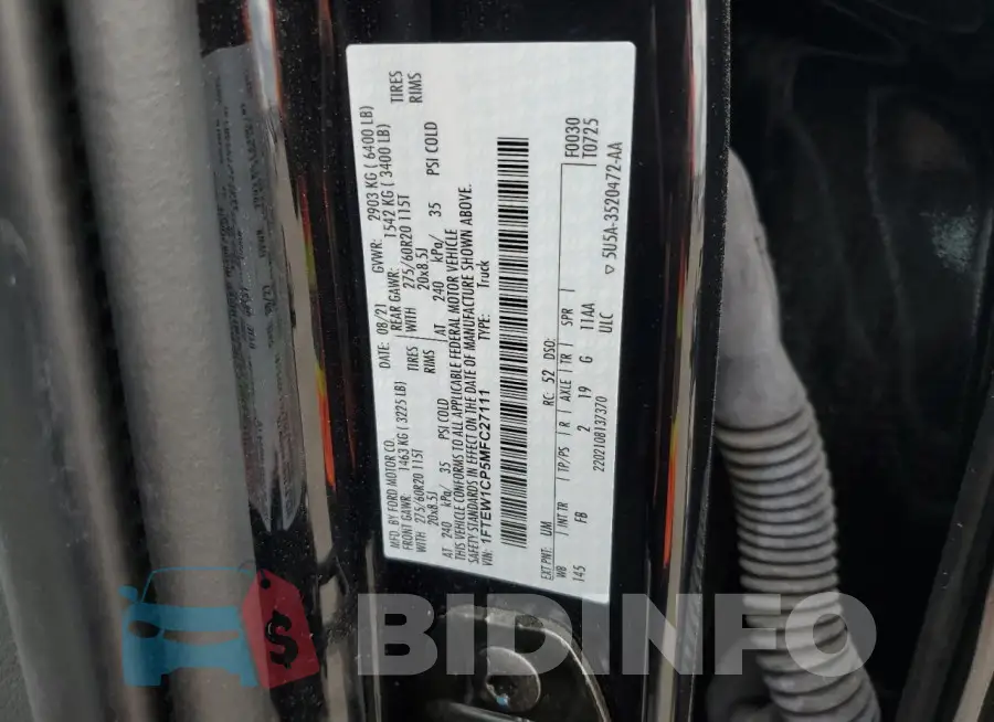 1FTEW1CP5MFC27111 Photo# 12