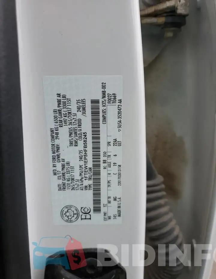 1FTEW1EP5HFB58245 Photo# 12