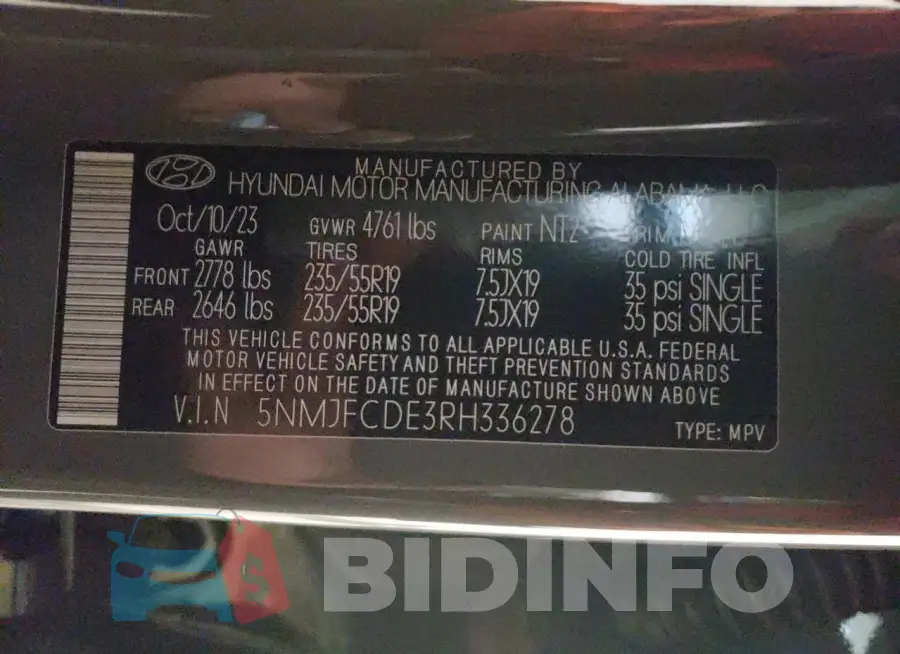 5NMJFCDE3RH336278 Photo# 13