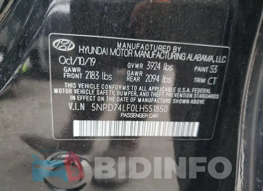 5NPD74LF0LH551850 Photo# 12