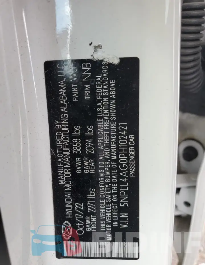 5NPLL4AG0PH102421 Photo# 12