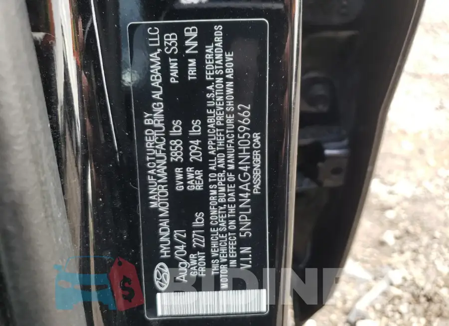 5NPLN4AG4NH059662 Photo# 13