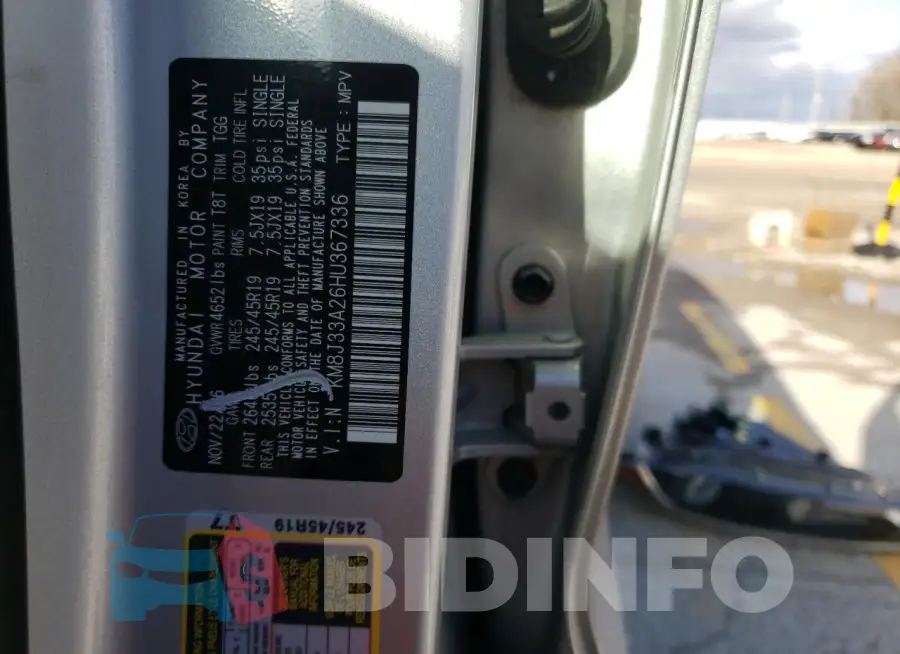 KM8J33A26HU367336 Photo# 12
