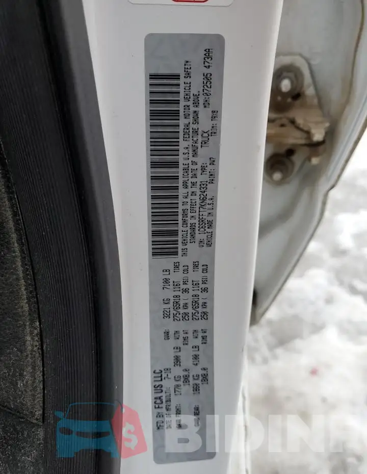 1C6SRFFT7KN624331 Photo# 13